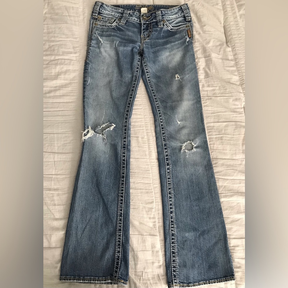 Silver Pioneer Bootcut Jeans